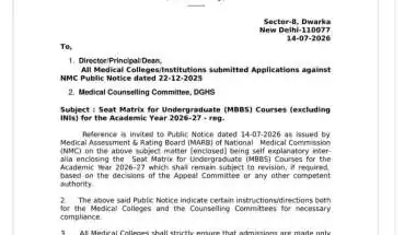 India Boosts MBBS Seats: Nearly 10,000 New Opportunities for 2026-27 Academic Year