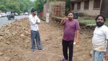 Ajmer: School Boundary Wall Crumbles After Heavy Rains, Bus Damaged, Major Tragedy Averted