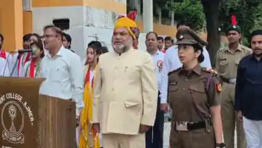 Ajmer's Government College Celebrates Independence Day with Spirited Flag Hoisting