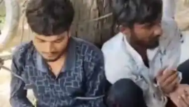 Caught Red-Handed: Thieves Tied to Tree, Beaten at Ajmer Hospital Site Before Police Intervention