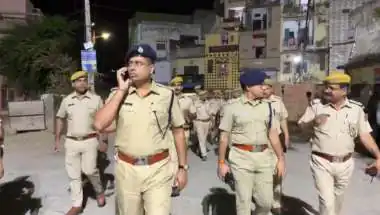 Ajmer Police Conducts Foot March in Dargah Bazaar Ahead of Civic Polls